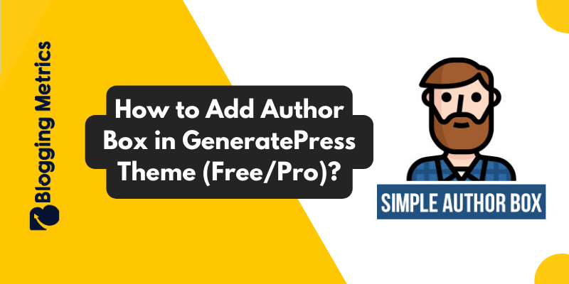 How to Add Author Box In GeneratePress