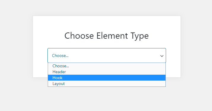 select hook elements