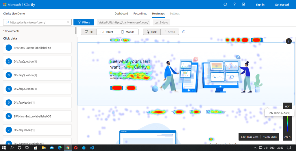 clarity heatmaps